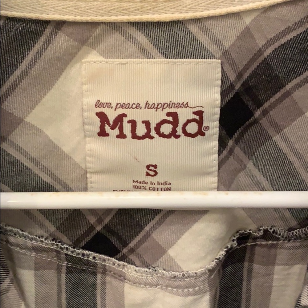 Button Down Flannel Sequin Button Down Plaid Shirt - image 4